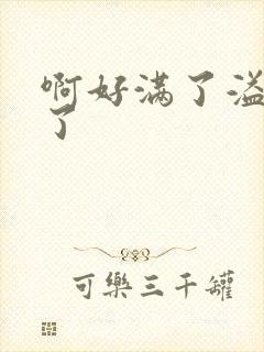 啊好满了溢出来了