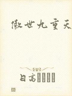 傲世九重天小说