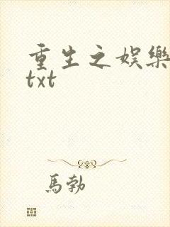 重生之娱乐大亨txt