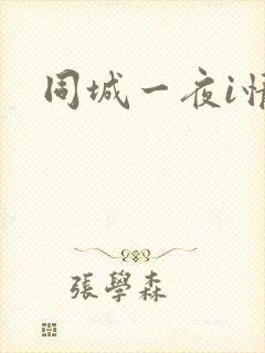 同城一夜i情
