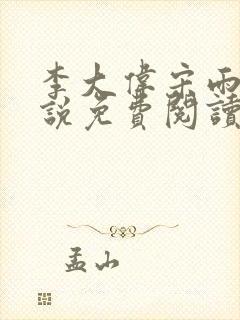 李大伟宋雨晴小说免费阅读