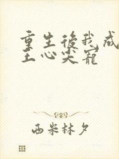 重生后我成了傻王心尖宠