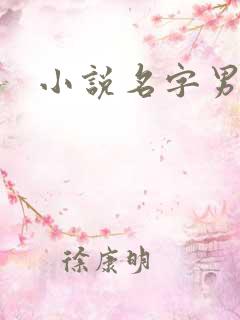 小说名字男生