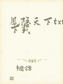 凤隐天下txt下载