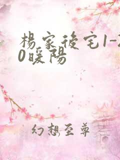 杨家后宅1-20暖阳