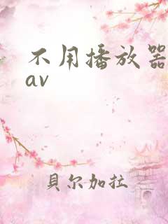 不用播放器的gav