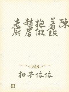 老赵抱着陈婷在厨房做饭