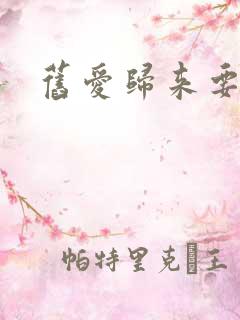 旧爱归来要离婚