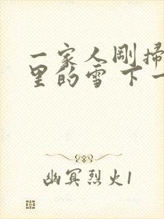 一家人刚扫完院里的雪 下一秒白干