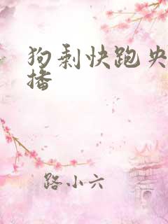 狗剩快跑央八首播