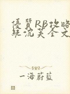 优质RB攻略系统沉芙全文免费阅读