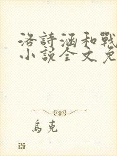 洛诗涵和战寒爵小说全文免费阅读正版笔趣阁