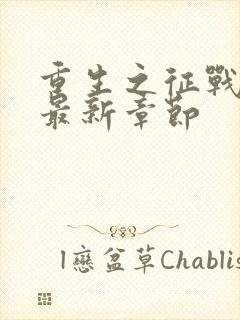 重生之征战岁月最新章节