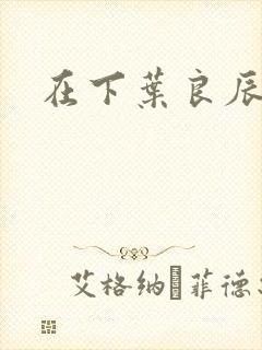 在下叶良辰
