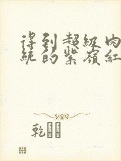 得到超级肉禽系统的紫岭红山