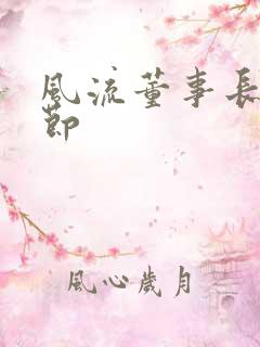 风流董事长未删节