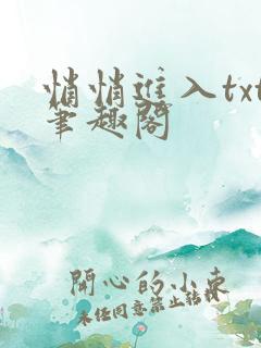 悄悄进入txt笔趣阁