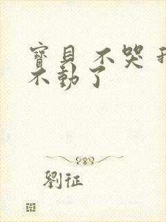 宝贝 不哭 我不动了