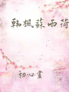 韩枫苏雨荷小说