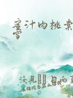 蜜汁肉桃棠梨煎雪