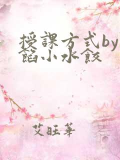 授课方式by肉馅小水饺
