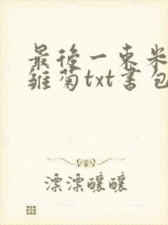 最后一束米迦勒雏菊txt书包网