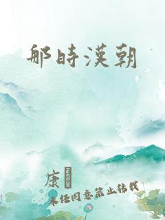 那时汉朝