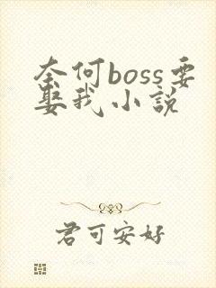 奈何boss要娶我小说