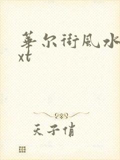 华尔街风水师txt