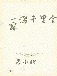 一泻千里金银花露