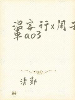 温客行x周子舒车ao3