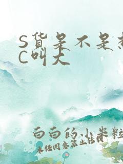 S货是不是想挨C叫大