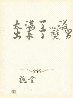 太满了...溢出来了双男动漫