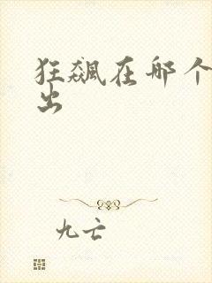 狂飙在哪个台播出