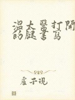 温太医打开眉庄的腿书写