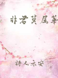 非君莫属华眠