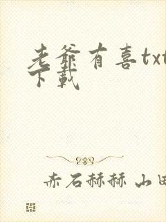 老爷有喜txt下载