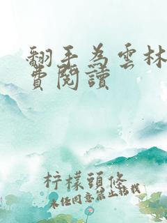 翻手为云林云免费阅读