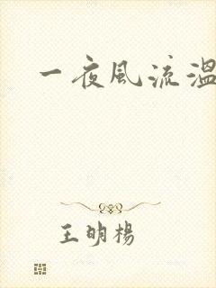 一夜风流温暮生
