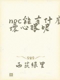 npc能有什么坏心眼呢