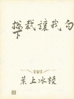 总裁让我勾搭一下