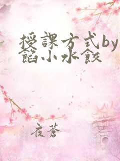 授课方式by肉馅小水饺