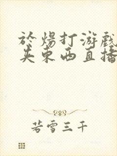 于炀打游戏下面夹东西直播