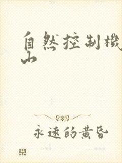 自然控制机器炎山