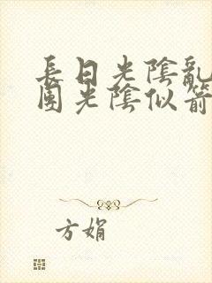 长日光阴乱作一团光阴似箭