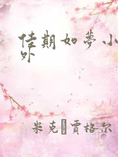 佳期如梦小说番外