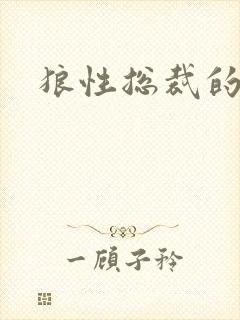 狼性总裁的尤物