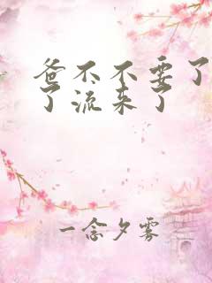 爸不不要了太满了流来了