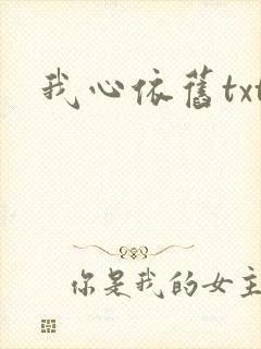 我心依旧txt