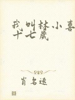 我叫林小喜今年十七岁